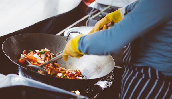 a man preparing a healthy meal