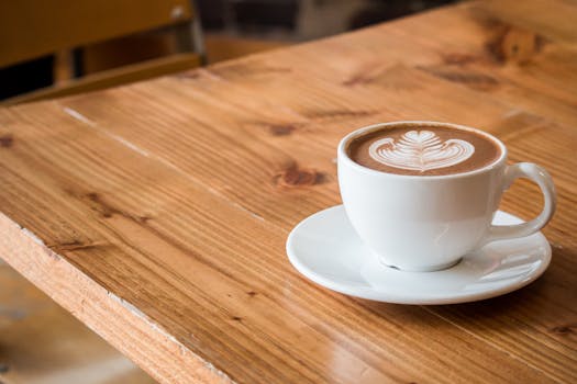 coffee cup on a table