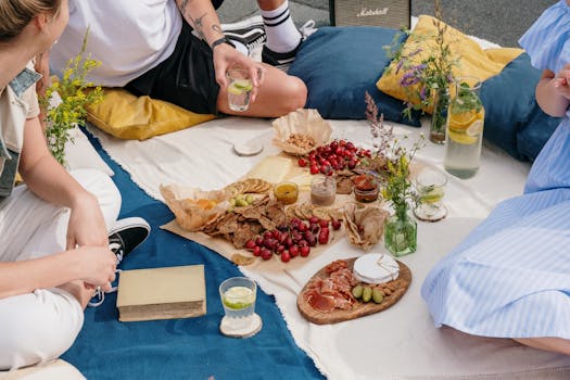 group of friends enjoying a meal together