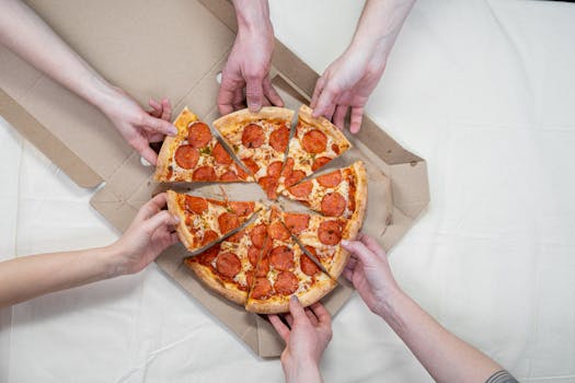 group of friends sharing a meal