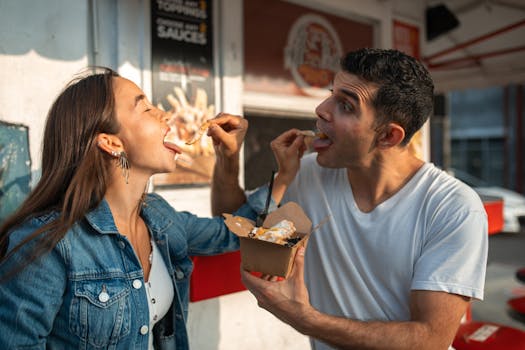 man enjoying a meal after fasting