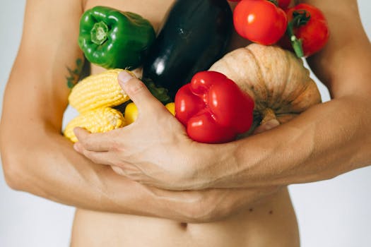 man preparing healthy meal