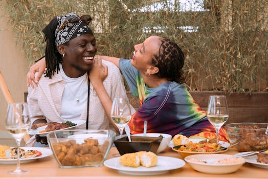 a man enjoying a post-workout meal